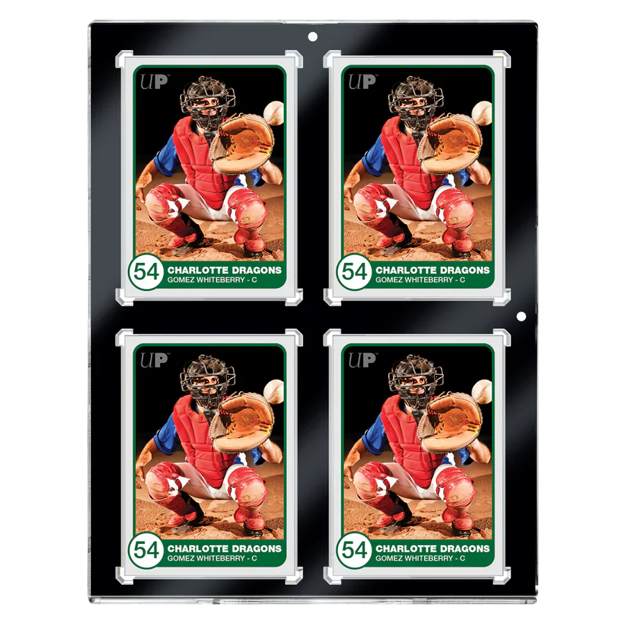 Ultra Pro - 130PT 4-Card Black Border UV ONE-TOUCH Magnetic Holder