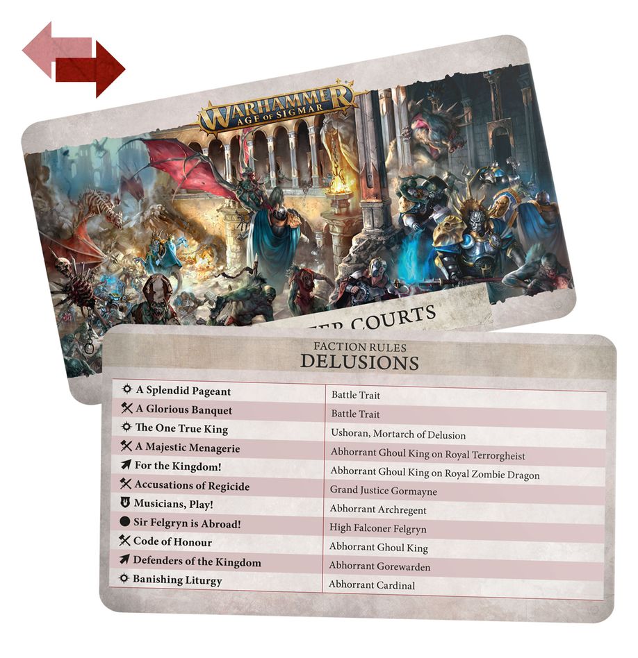 WARSCROLL CARDS:FLESH-EATER COURTS (ENG)