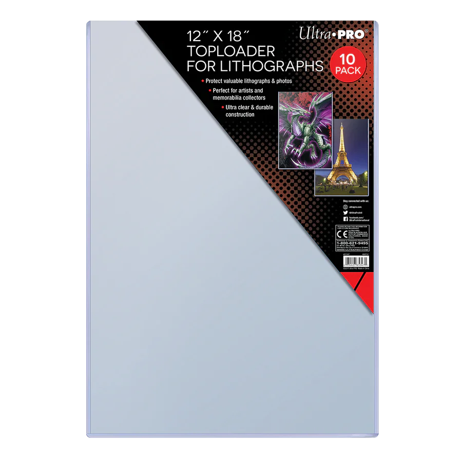 Ultra Pro - 12” x 18” toploader for lithographs