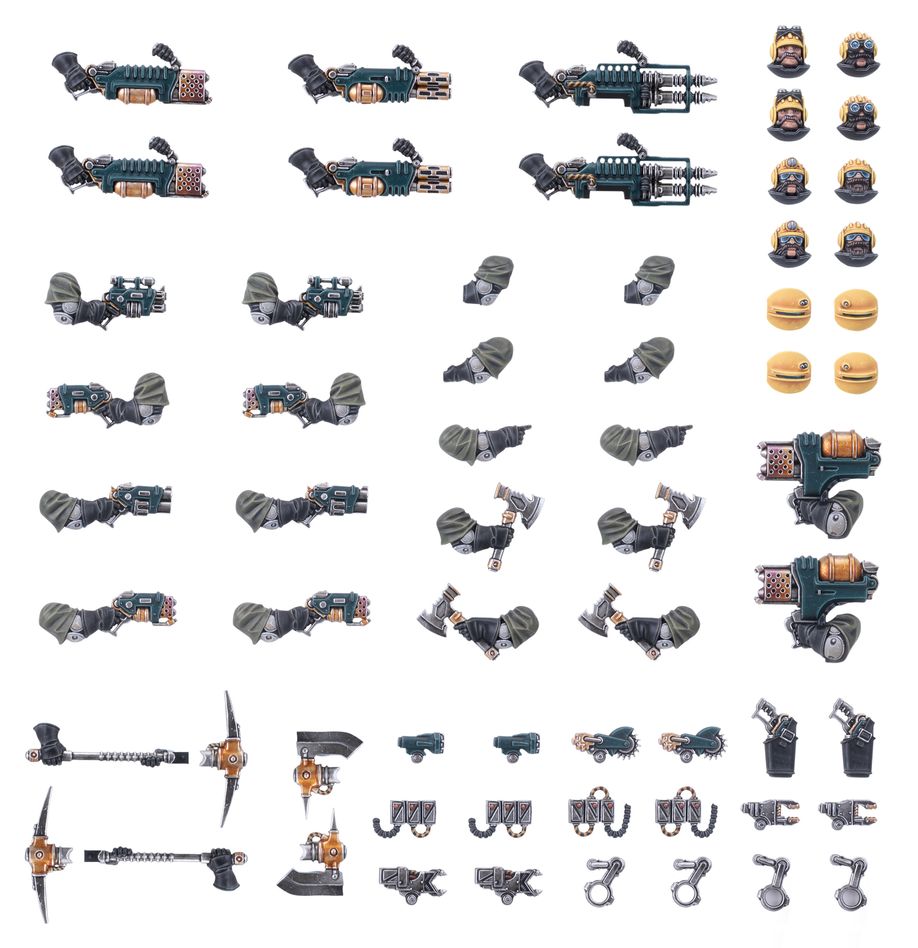 Warhammer 40,000 Ironhead Squat Prospectors Weapons & Upgrades