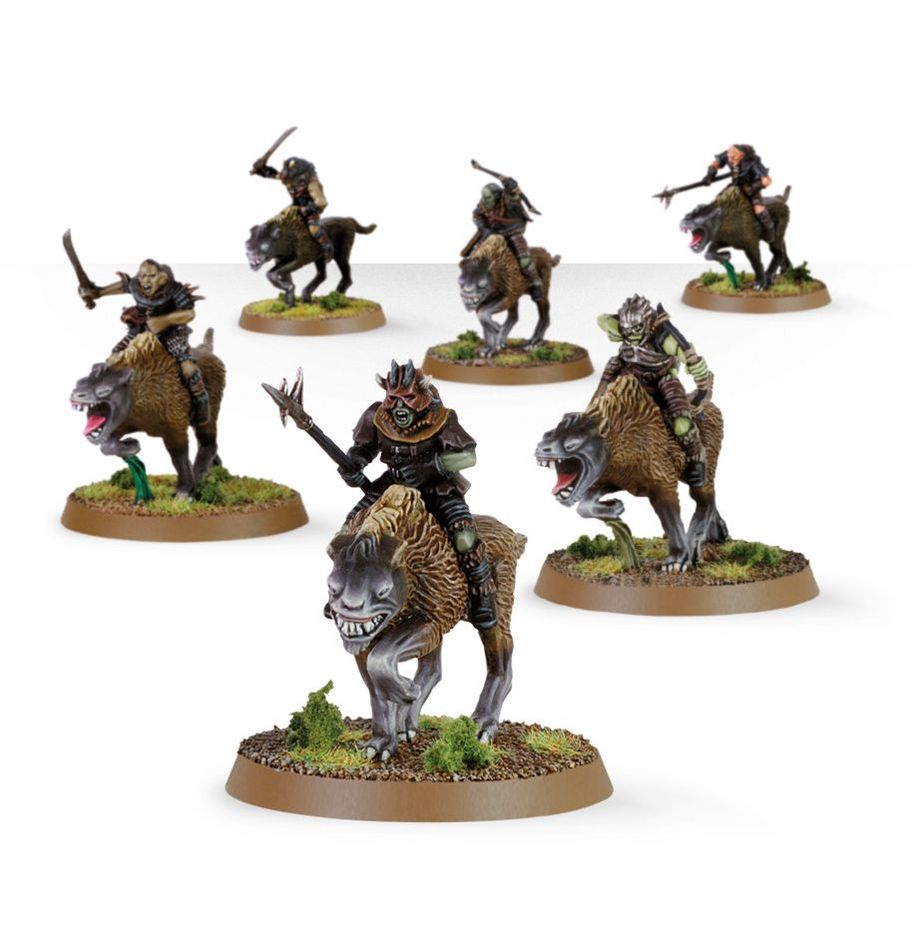 Set of miniature figures on horseback with detailed armor and weapons on a white background