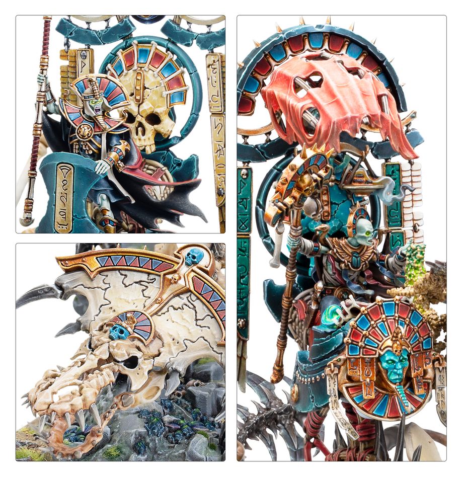 Tomb Kings of Khemri: Tomb King/Liche Priest on Necrolith Bone Dragon