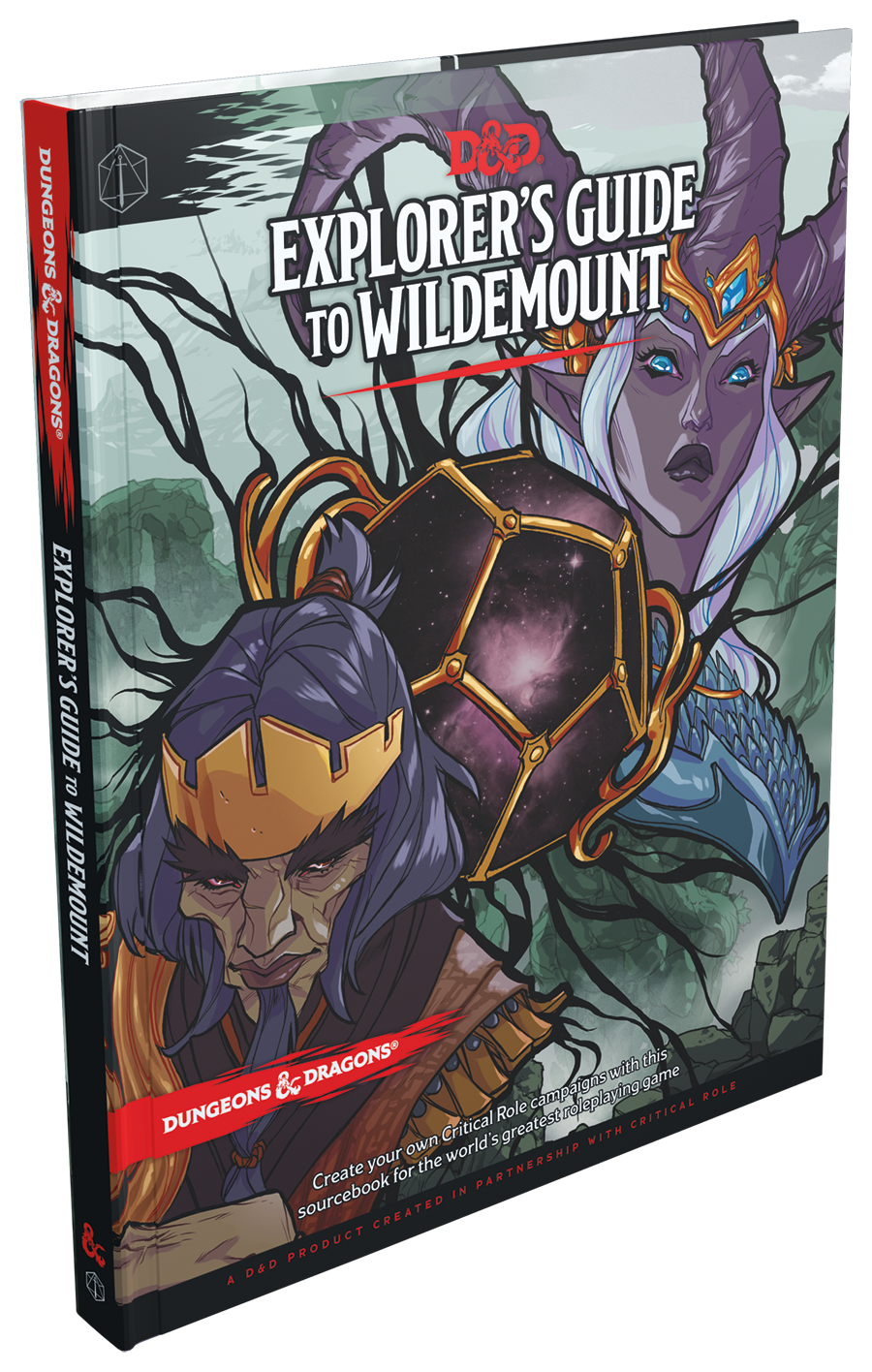 explorers guide to wildemount dungeons and dragons book thickness side view