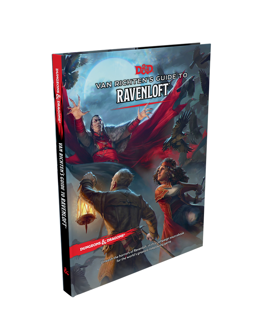 Van Richten's guide to ravenloft book thickness side view dungeons and dragons