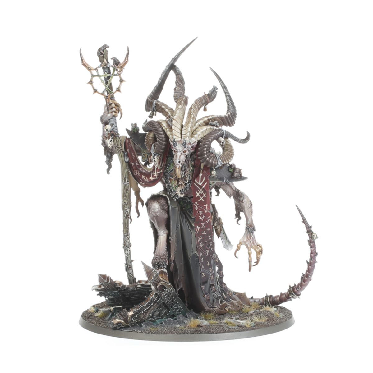 SKAVEN: VIZZIK SKOUR PROPHET HORNED RAT