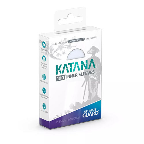 Ultimate Guard - Katana Inner Sleeves Japanese Size - Transparent 100 pack