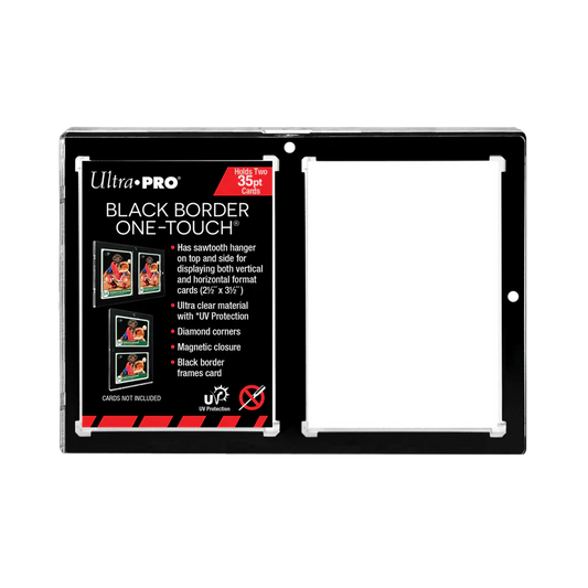 Ultra Pro - 35PT 2-Card Black Border UV ONE-TOUCH Magnetic Holder
