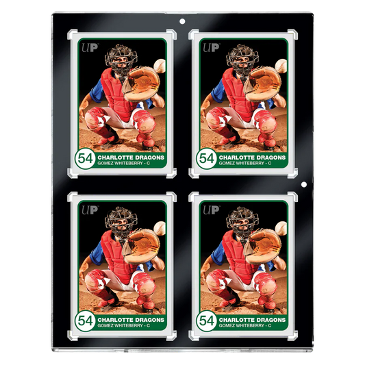 Ultra Pro - 130PT 4-Card Black Border UV ONE-TOUCH Magnetic Holder
