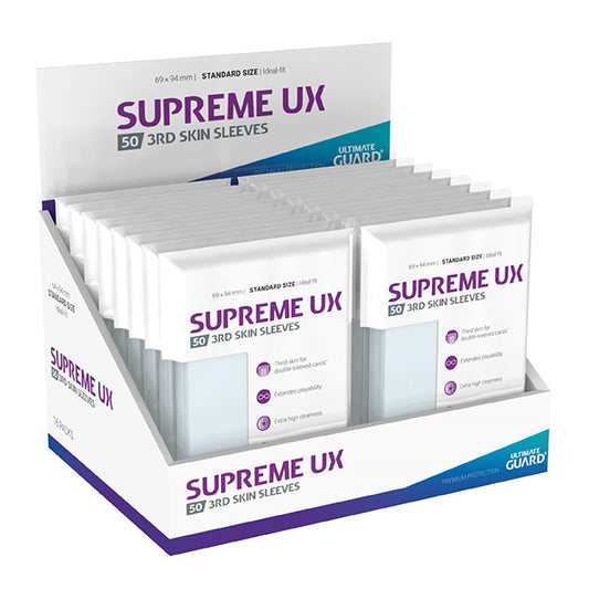 Ultimate Guard - Supreme UX 3rd Skin Sleeves Standard Size Transparent 50pk