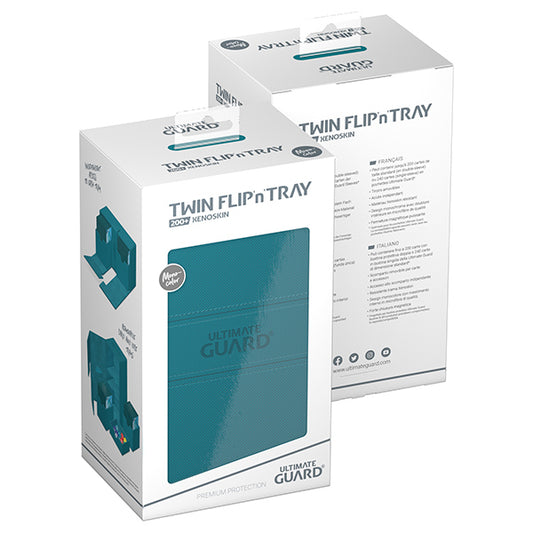 Ultimate Guard - Twin Flip n Tray 200+ XenoSkin - Monocolor Petrol