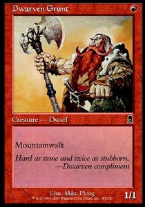Dwarven Grunt - Odyssey (Common) [ODY-185]