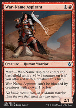 War-Name Aspirant - Khans of Tarkir (Uncommon) [KTK-126]