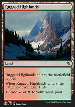 Rugged Highlands - Khans of Tarkir (Common) [KTK-240]