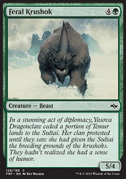 Feral Krushok - Fate Reforged (Common) [FRF-128]