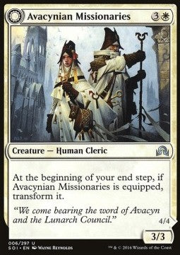 Avacynian Missionaries / Lunarch Inquisitors - Shadows over Innistrad (Uncommon) [SOI-6]
