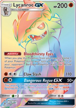 Lycanroc GX - Guardians Rising (Secret Rare) [GRI-156]