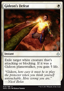 Gideon's Defeat - Hour of Devastation (Uncommon) [HOU-13]