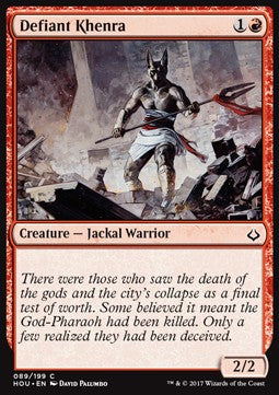 Defiant Khenra - Hour of Devastation (Common) [HOU-89]