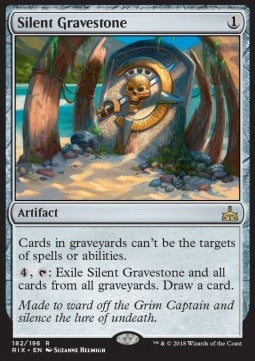 Silent Gravestone - Rivals of Ixalan (Rare) [RIX-182]