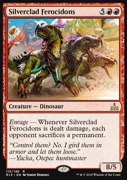 Silverclad Ferocidons - Rivals of Ixalan (Rare) [RIX-115]