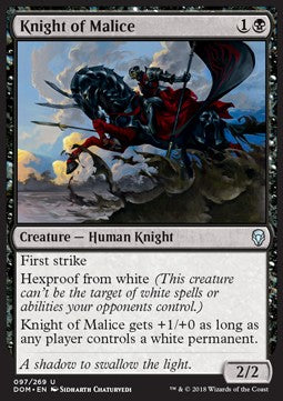 Knight of Malice - Dominaria (Uncommon) [DOM-97]