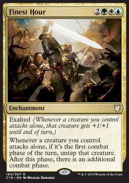 Finest Hour - Commander 2018 (Rare) [C18-180]
