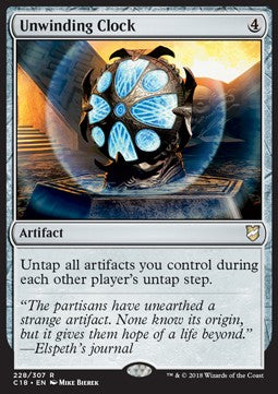 Unwinding Clock - Commander 2018 (Rare) [C18-228]
