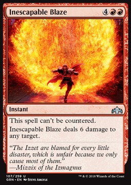 Inescapable Blaze - Guilds of Ravnica (Uncommon) [GRN-107]