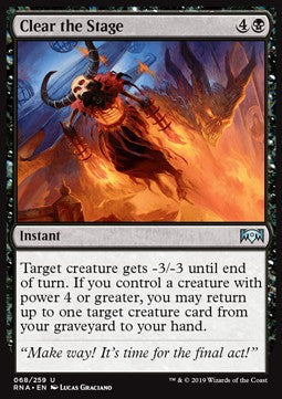 Clear the Stage - Ravnica Allegiance (Uncommon) [RNA-68]