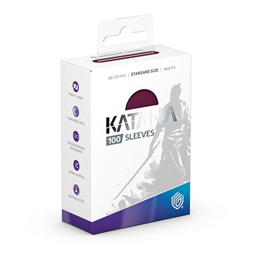 Ultimate Guard - Katana Sleeves - Standard Size - Radiant Plum 100 Pack