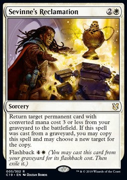 Sevinne's Reclamation - Commander 2019 (Rare) [C19-5]