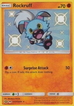 Rockruff - Hidden Fates (Holo Rare) [HIF-SV23]