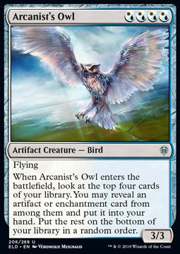 Arcanist's Owl - Throne of Eldraine (Uncommon) [ELD-206]