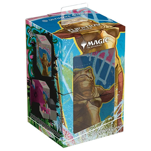 Ultimate Guard - Flip n Tray 100+ Xenoskin Deck Box - Magic: The Gathering - Aetherdrift - Design 1