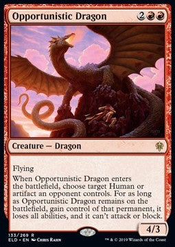 Opportunistic Dragon - Throne of Eldraine (Rare) [ELD-133]