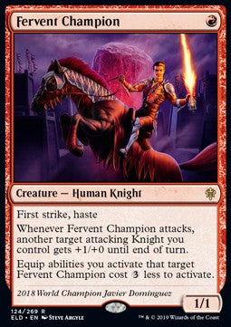 Fervent Champion - Throne of Eldraine (Rare) [ELD-124]