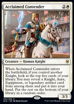 Acclaimed Contender - Throne of Eldraine (Rare) [ELD-1]