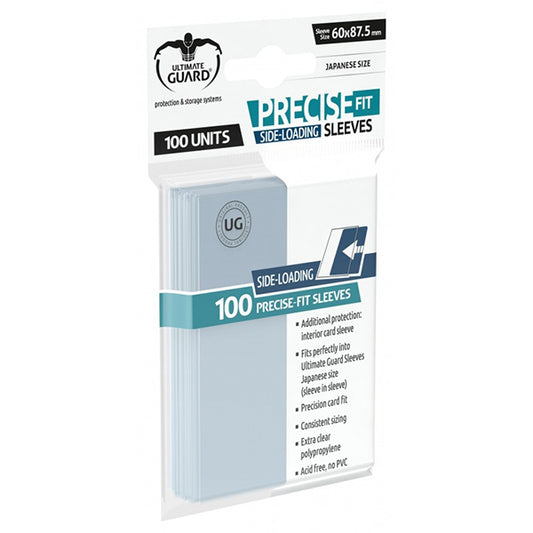 Ultimate Guard - Precise-Fit Sleeves Side-Loading Japanese Size - Transparent 100pk
