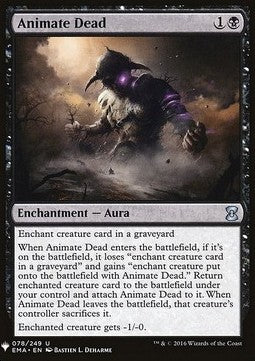 Animate Dead - Mystery Booster (Uncommon) [MYS-78]