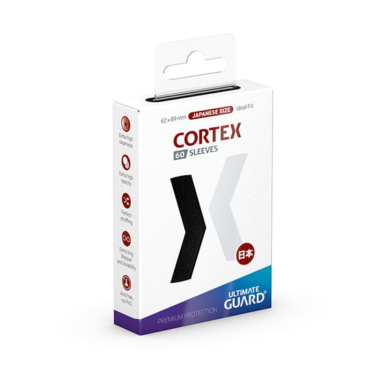 Ultimate Guard - Cortex Sleeves Japanese Size - Black 60pk