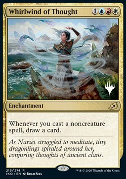 Whirlwind of Thought (V.1) - Ikoria: Lair of Behemoths: Promos (Rare) [PIKO-215]