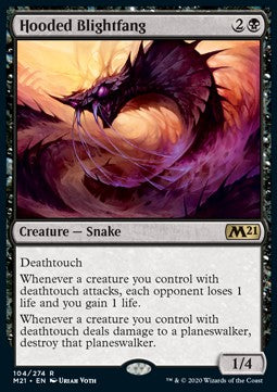 Hooded Blightfang - Core 2021 (Rare) [M21-104]