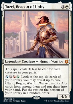 Tazri, Beacon of Unity - Zendikar Rising (Mythic) [ZNR-44]