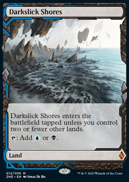Darkslick Shores - Zendikar Rising Expeditions (Mythic) [ZNE-12]