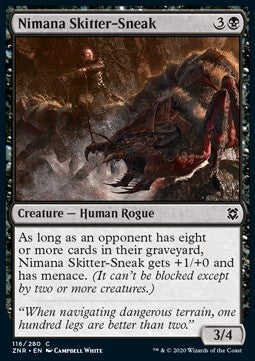 Nimana Skitter-Sneak - Zendikar Rising (Common) [ZNR-116]