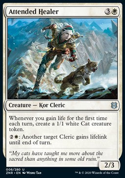 Attended Healer - Zendikar Rising (Uncommon) [ZNR-6]