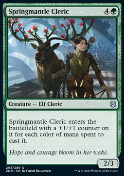 Springmantle Cleric - Zendikar Rising (Uncommon) [ZNR-205]