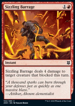 Sizzling Barrage - Zendikar Rising (Common) [ZNR-162]