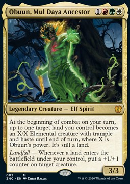 Obuun, Mul Daya Ancestor (V.1) - Commander: Zendikar Rising (Mythic) [ZNC-2]