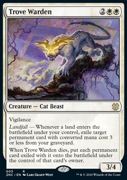 Trove Warden - Commander: Zendikar Rising (Rare) [ZNC-3]